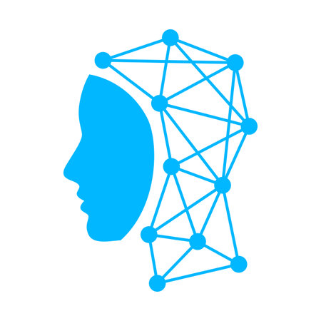 Artificial intelligence vector icon logoのイラスト素材