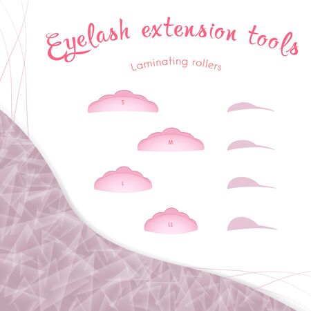 Set of laminating rollers on a white backgroundのイラスト素材