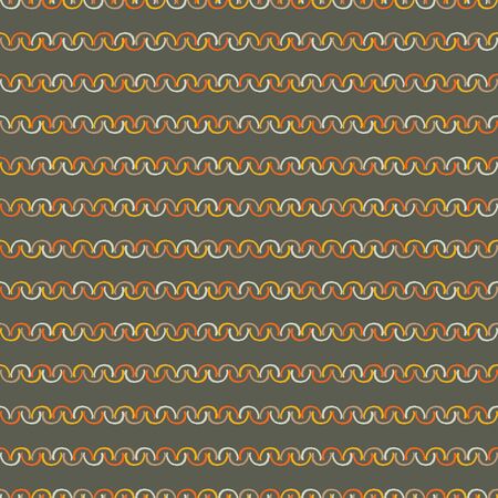 Seamless pattern of semi-circles arranged in lines on a dark background.