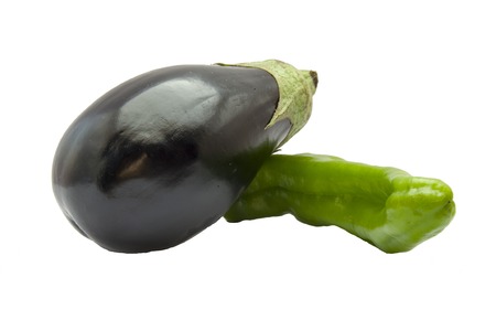 Pepper and eggplantの写真素材