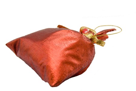 Christmas decoration: little bagの写真素材