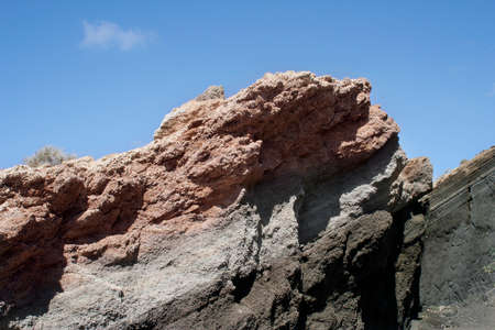 Colorful lava rock on Lanzarote
