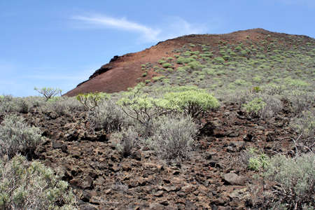Volcanic landscape on the island of el hierroの写真素材