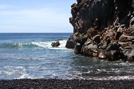 Beach at the west coast of El Hierro