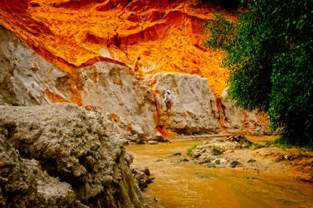 Vietnam, Mui Ne, Fairy Streamの写真素材