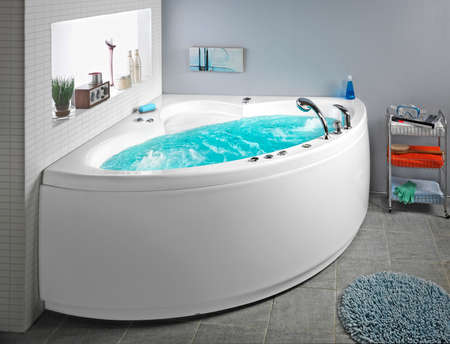 Whirlpool with water.の写真素材