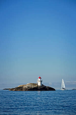 Lighthouse Sâ€‹â€‹t olof lower outside SkÃ¤rhamn, BohuslÃ¤n.