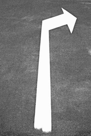 right sign arrowの写真素材