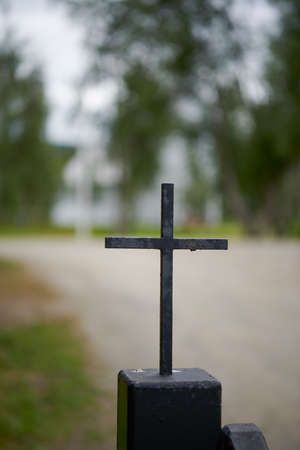 The Sami church in Fatmomakke, Swedish Lapland.の写真素材