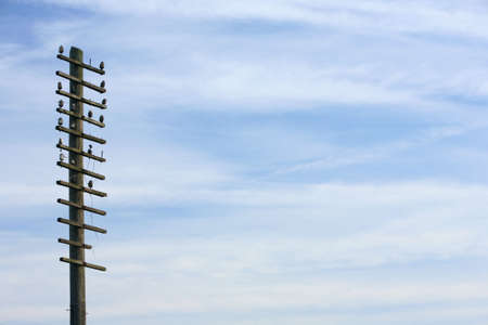 Old telegraph wire background imageの写真素材