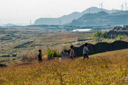 Rural scenery at Guizhouのeditorial素材