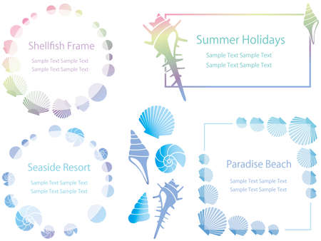 Beautiful frames illustration.のイラスト素材