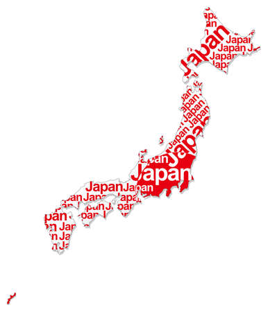 Map of Japanのイラスト素材