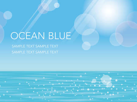 Summer ocean bannerのイラスト素材