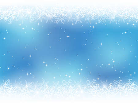 A seamless snow background, vector illustration.のイラスト素材
