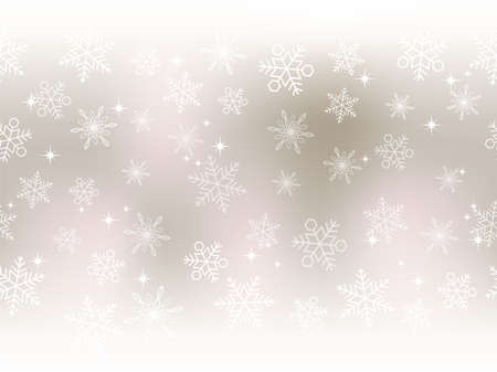 A seamless snow background, vector illustration.のイラスト素材