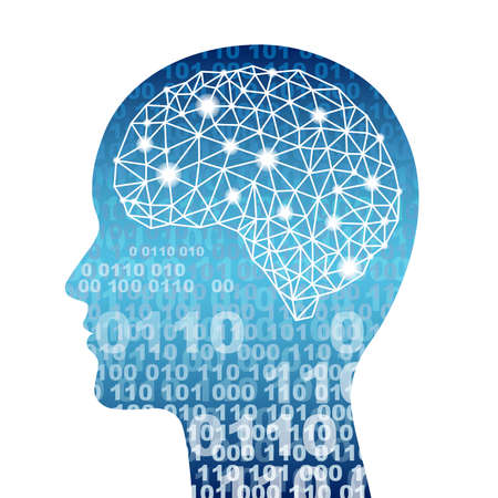 Artificial Intelligence concept, vector illustration.のイラスト素材