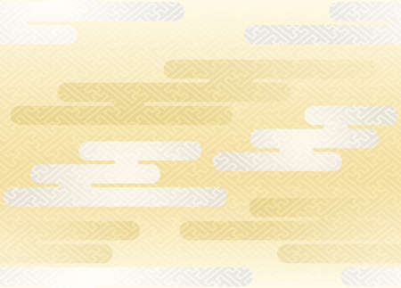 Seamless clouds pattern in the Japanese traditional style, vector illustration. Horizontally and vertically repeatable.のイラスト素材