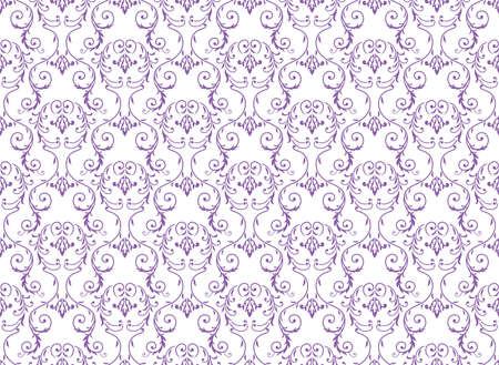 Damask vintage seamless patterns, vector illustration. Horizontally and vertically repeatable.のイラスト素材