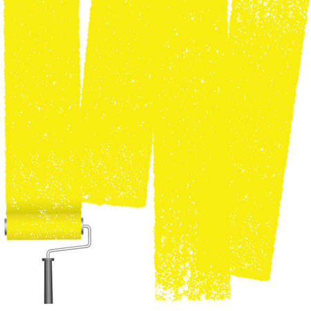 Paint roller abstract background isolated on a white background. Vector illustration.のイラスト素材
