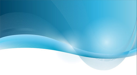 Abstract Vector Background Illustration With Blue Wavy Lines.のイラスト素材