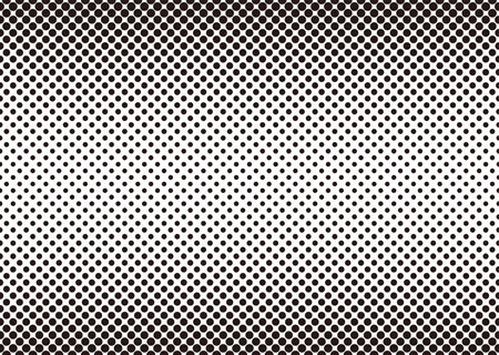 Seamless Monochrome Vector Screen Tones Isolated On A White Background. Horizontally Repeatable.のイラスト素材