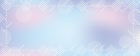 Vector Frame And Background Illustration With Abstract Gradient Blend Of Blue, Pink, And Purple.のイラスト素材