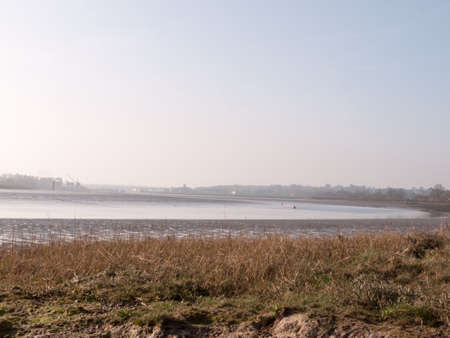 Various shots of the river and the mud, along with many birds, buoys, and other sea structures, as...