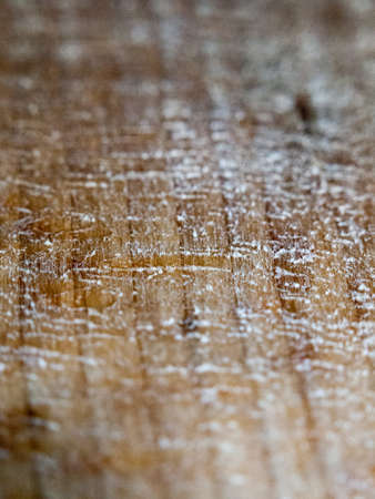 close up texture of icy and dusty used wooden surfaceの写真素材