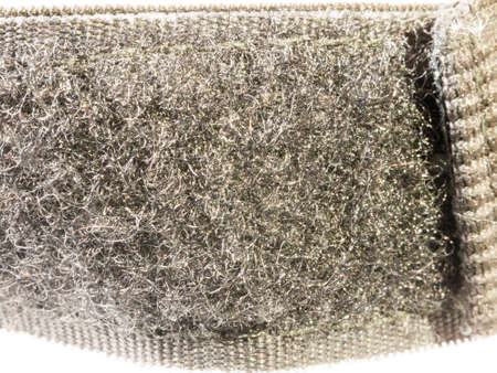macro close up studio fabric velcro texture underneath of strap close up black fibersの写真素材