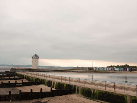 brightlingsea tower at sunset with stunning light special seaside day; England; UKの写真素材