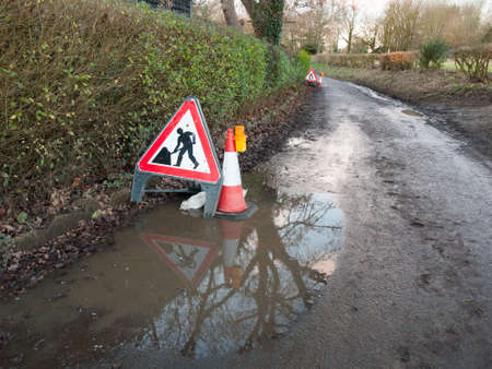 bare barren autumn winter farmland plain no people trees sky; essex; england; ukの写真素材