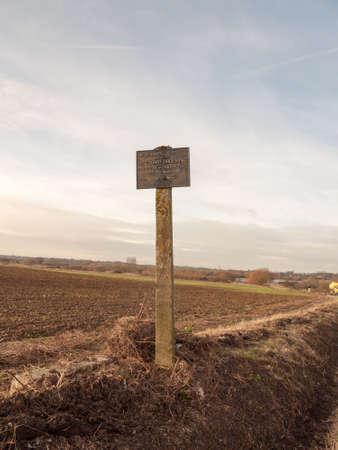 old antique retro farm sign no permission fined field private property ; essex; england; ukの写真素材