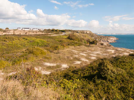 isle of portland coast dorset weymouth landscape space ocean summer nature jurassic coast; Dorset;...