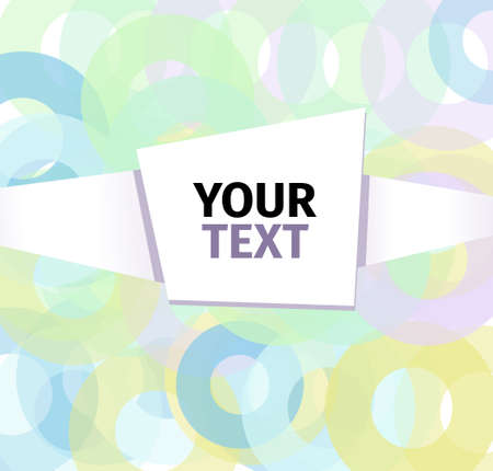 abstract background with colored circles and labeledのイラスト素材