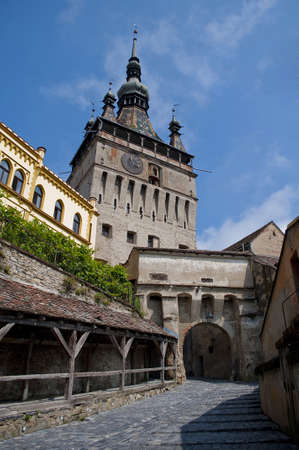 Clock tower Brasovの写真素材