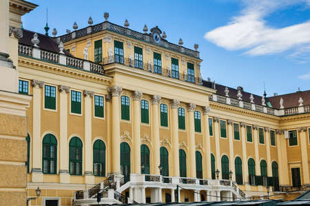Schonbrunn Palace facade architecture (Vienna, Austria)のeditorial素材