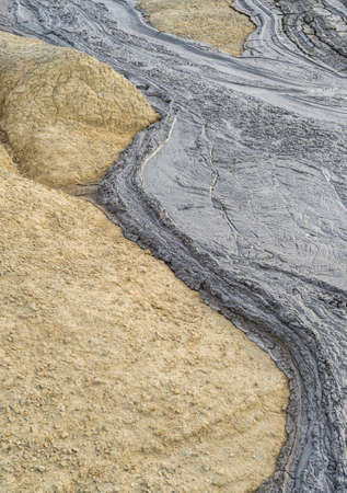 Mud volcanoes's clay in Buzau County, Romania
