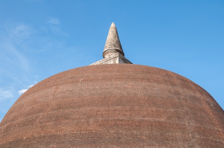 Rankoth Vehera close up in ancient city of Polonnaruwa, Sri Lanka の写真素材