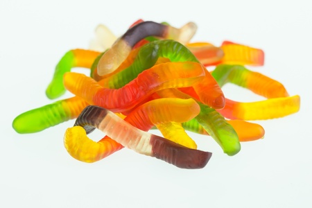 Gummy worm candies の写真素材