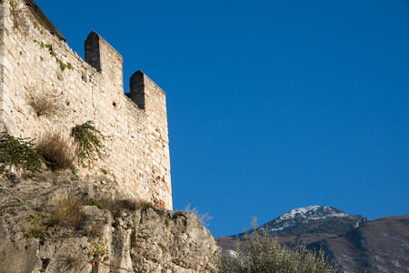 Castello Scaligero at Malcesine, Italyのeditorial素材