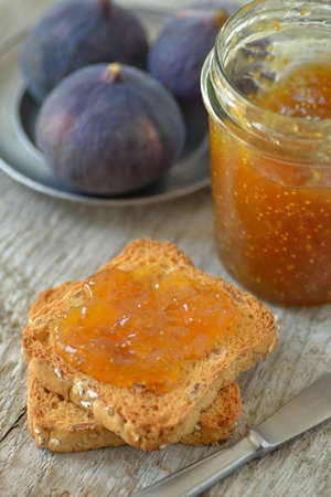Fig Jam and crispy rusk