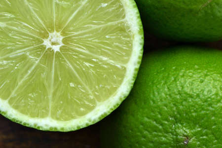 Fresh lime macroの写真素材