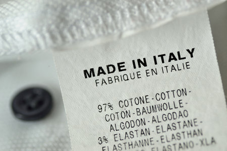 Made in Italy label
