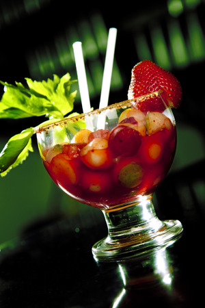 fruit drink with tequilaの写真素材