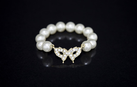 Pearls braceletの写真素材