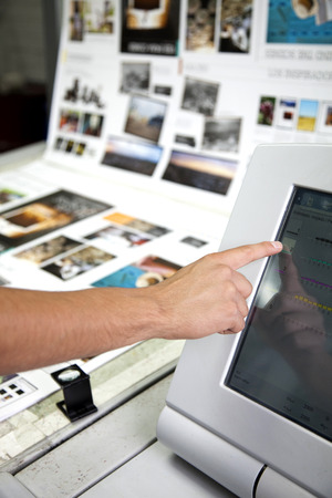 production of a printingの写真素材