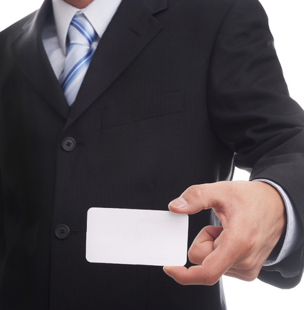 Blank Business Card - Add Your Own Textの写真素材