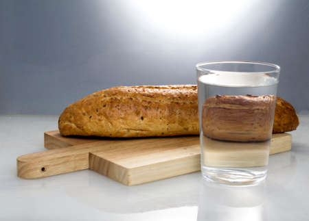 Fasting for bread and water to strengthen the spiritの写真素材