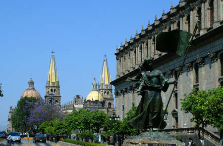 Historic buildings in Guadalajara, Mexicoのeditorial素材
